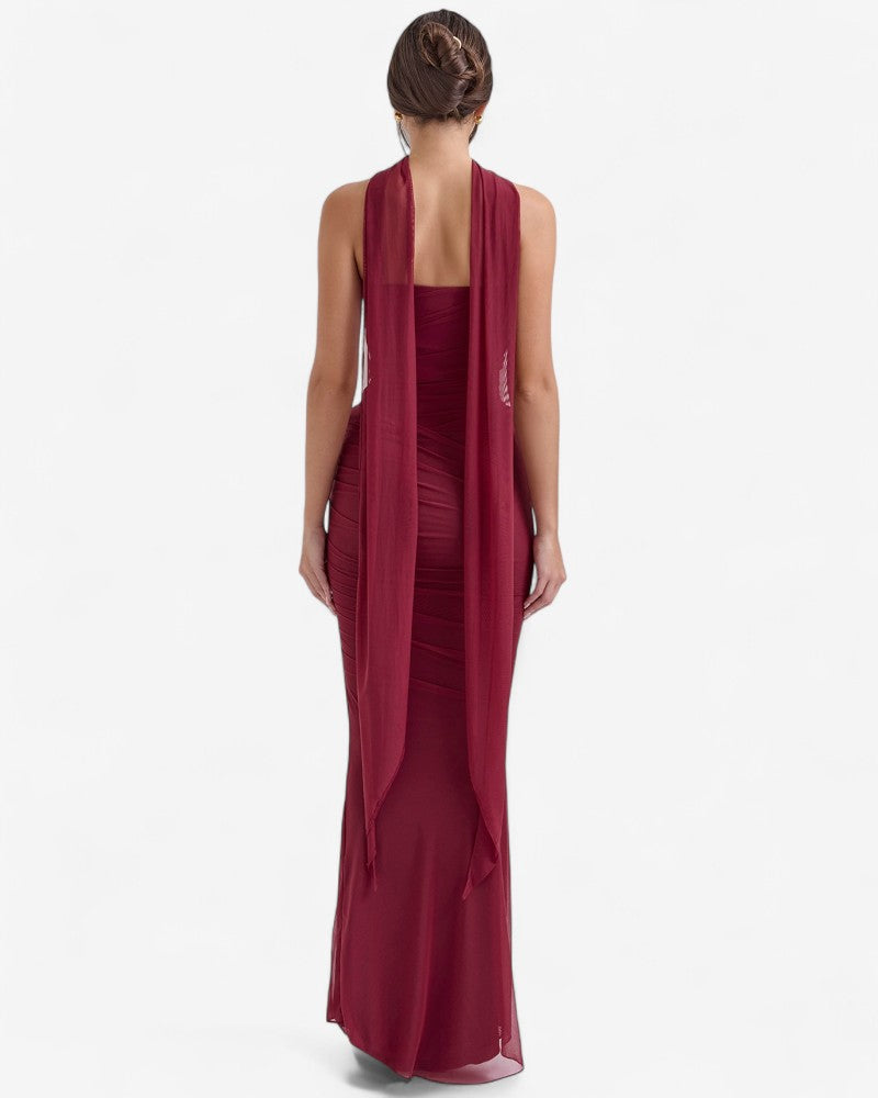 MARZELLA | CORSET HALTER DRESS