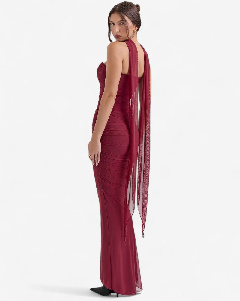 MARZELLA | CORSET HALTER DRESS