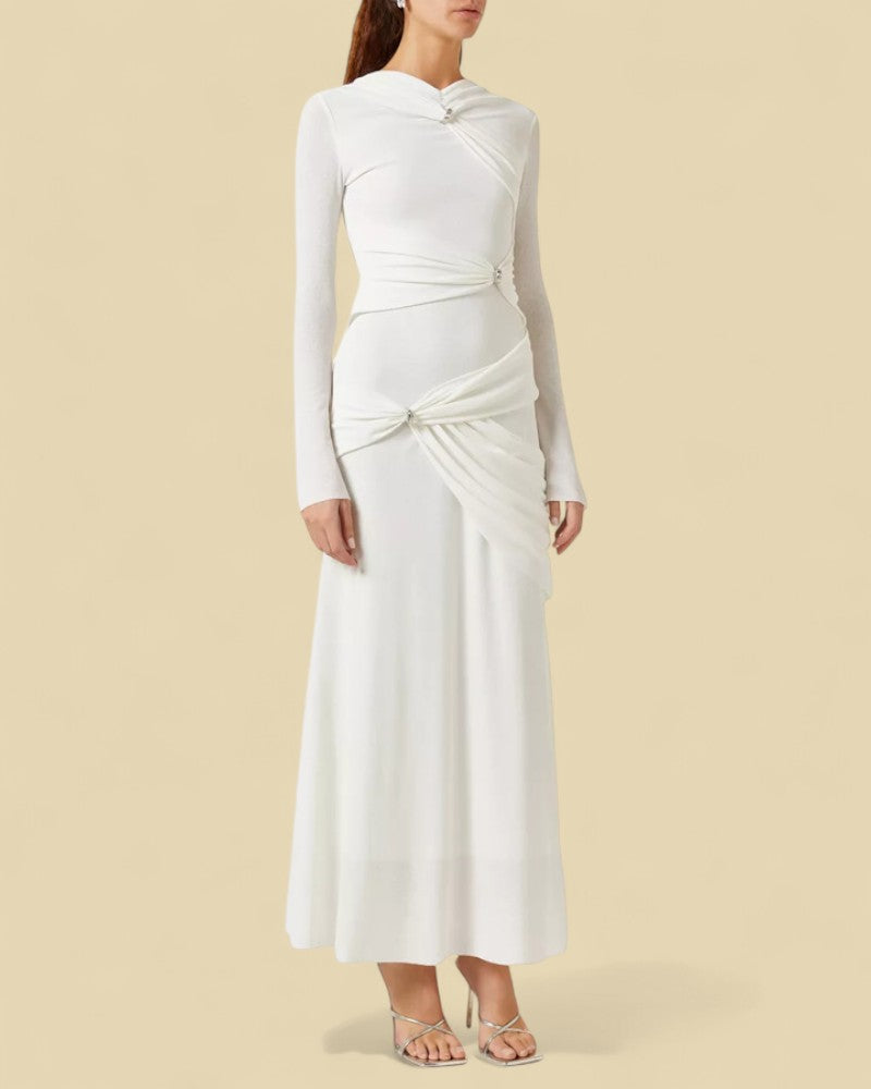 NOIRÉA | TWISTED DRAPE DRESS