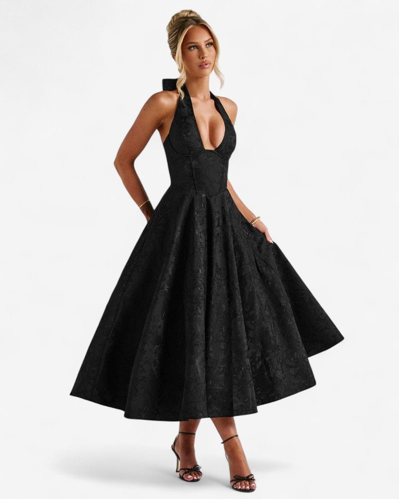 CASTELINA | HALTER CORSET DRESS