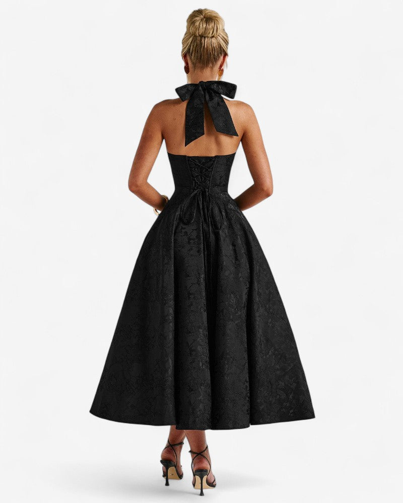 CASTELINA | HALTER CORSET DRESS