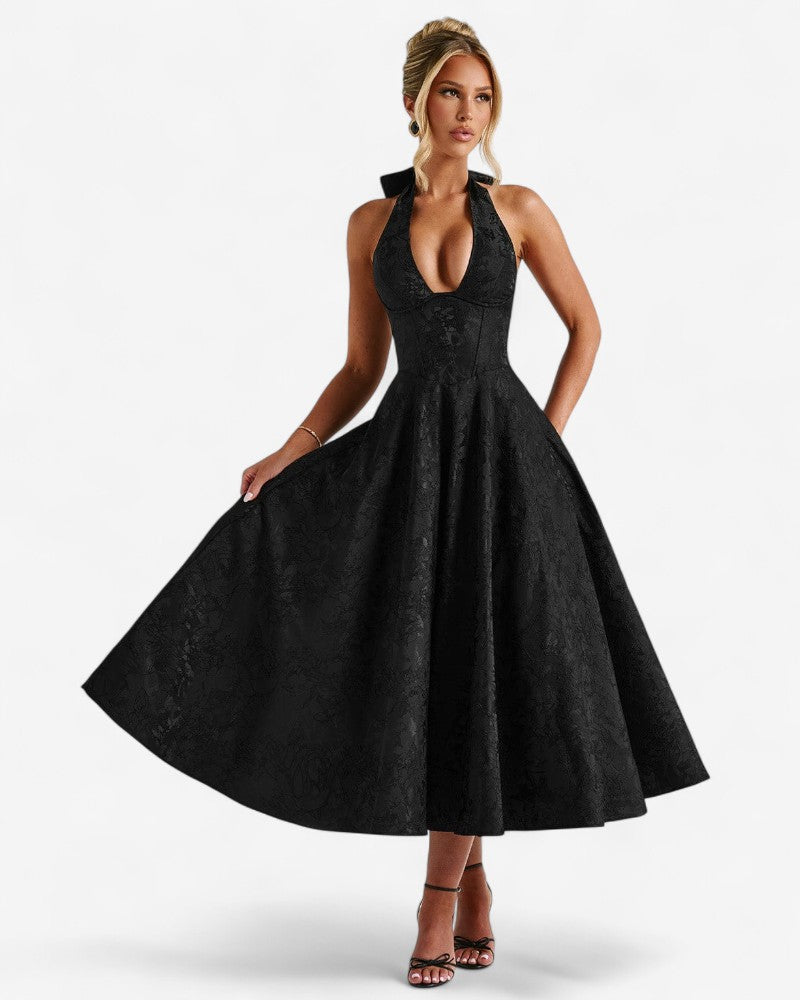 CASTELINA | HALTER CORSET DRESS