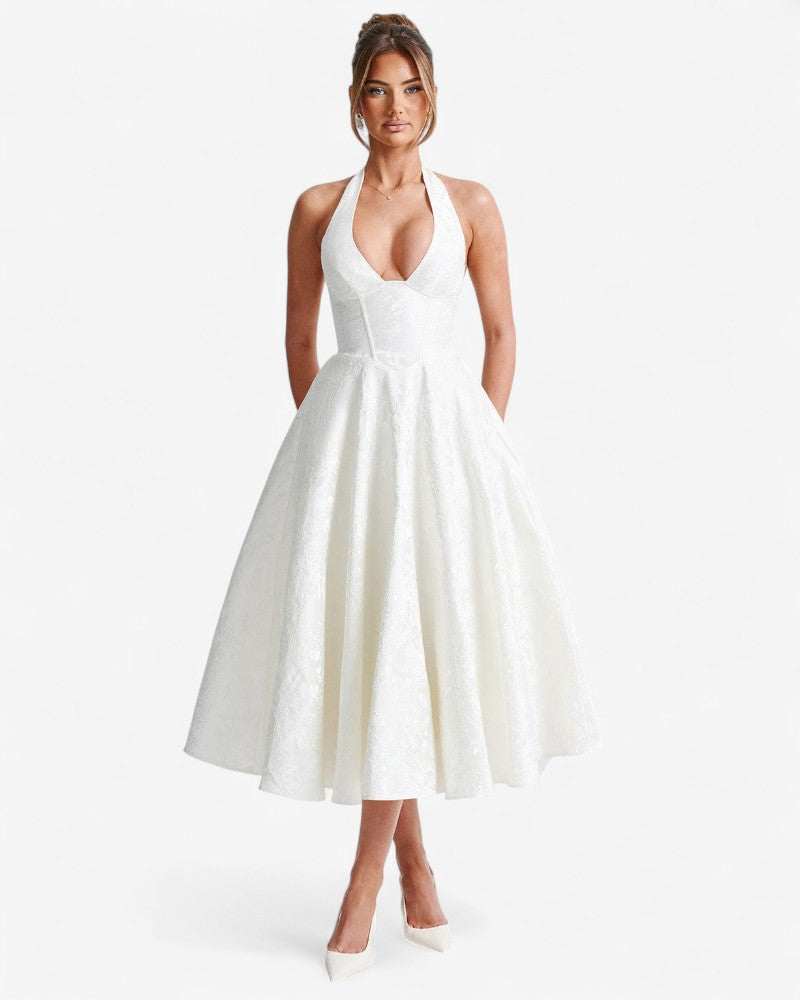 CASTELINA | HALTER CORSET DRESS