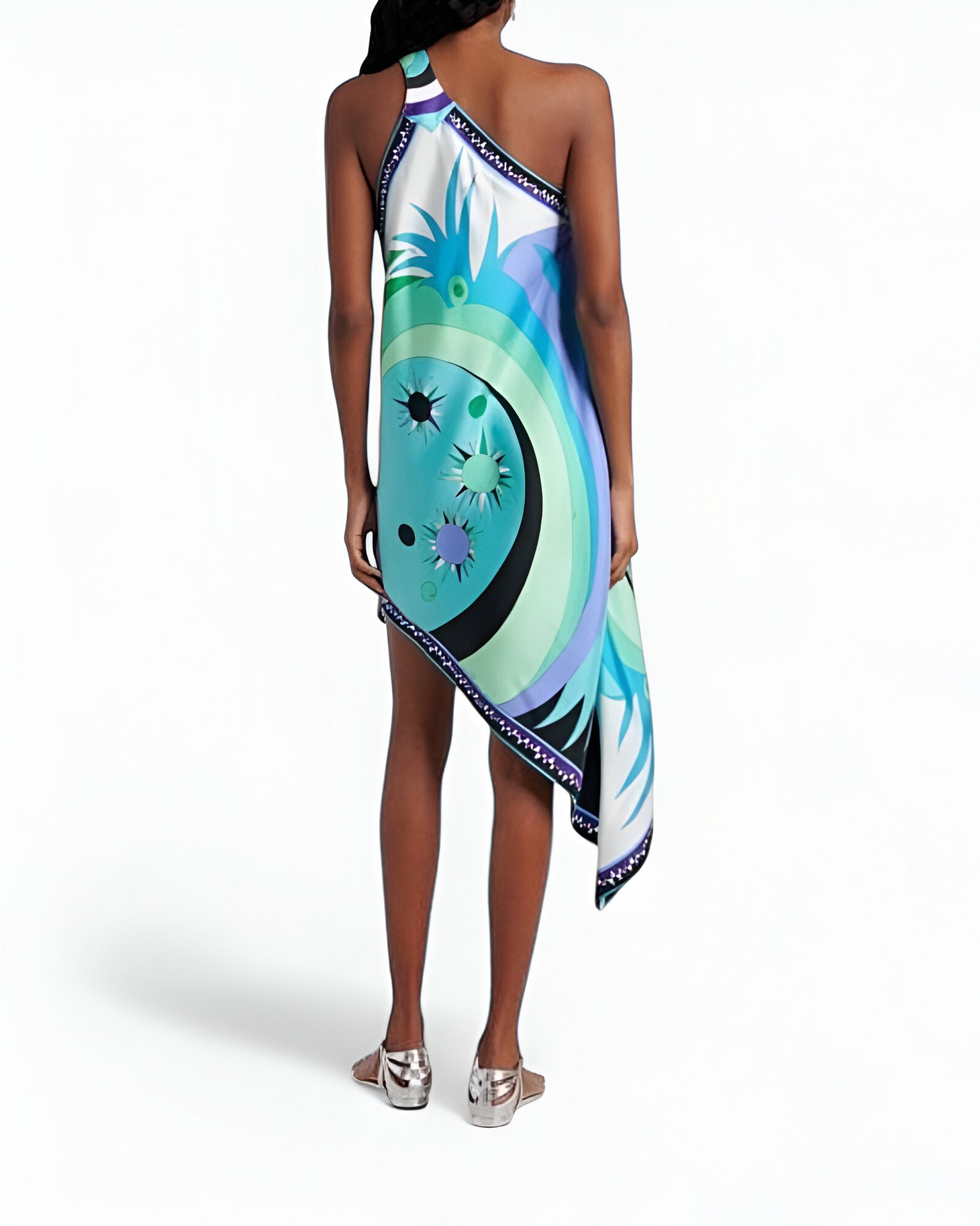 ELVARA | SATIN ONE-SHOULDER DRESS