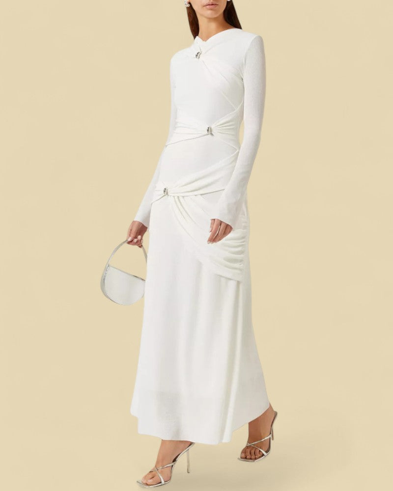 NOIRÉA | TWISTED DRAPE DRESS