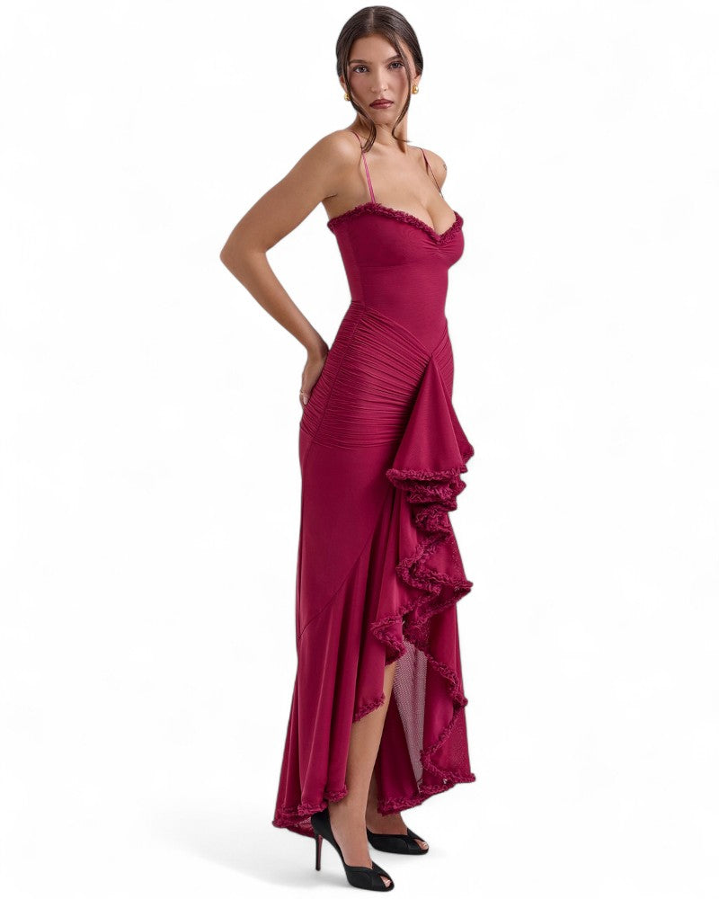 SORAYA | CASCADING RUFFLE DRESS