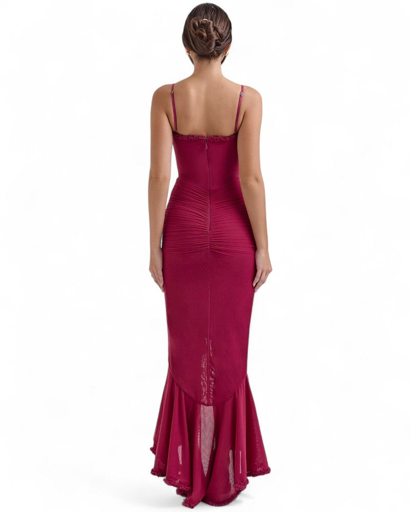 SORAYA | CASCADING RUFFLE DRESS
