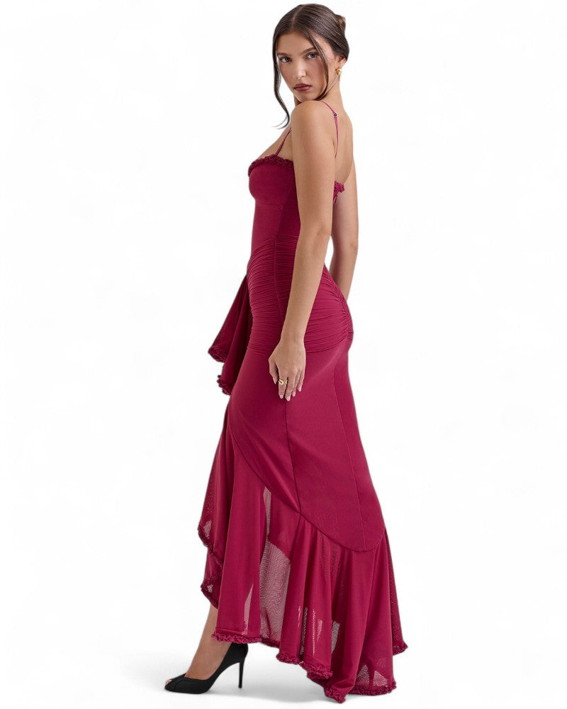 SORAYA | CASCADING RUFFLE DRESS