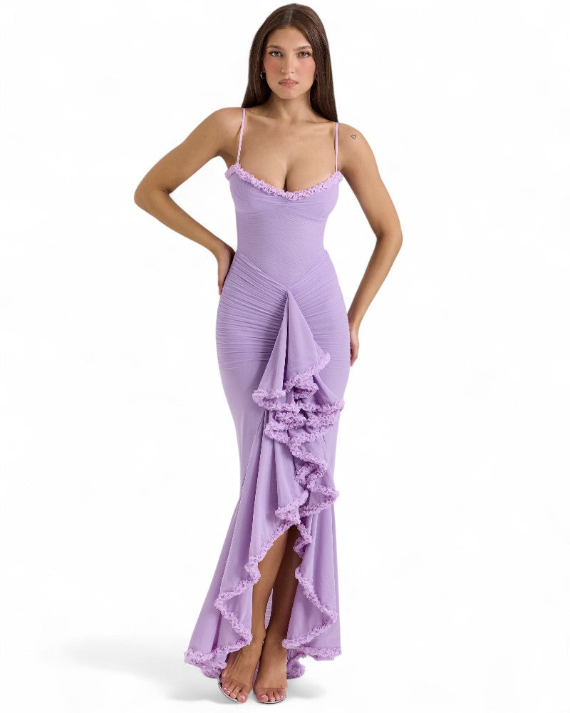 SORAYA | CASCADING RUFFLE DRESS