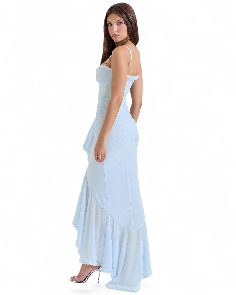 SORAYA | CASCADING RUFFLE DRESS