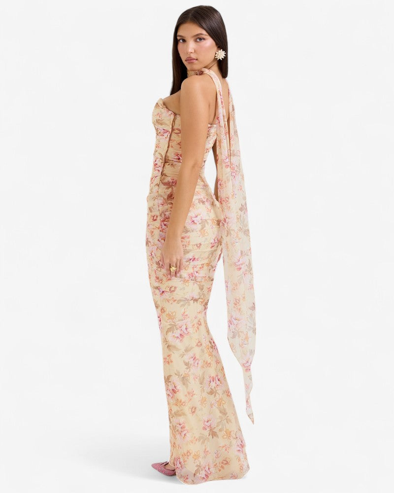 MARZELLA | CORSET HALTER DRESS