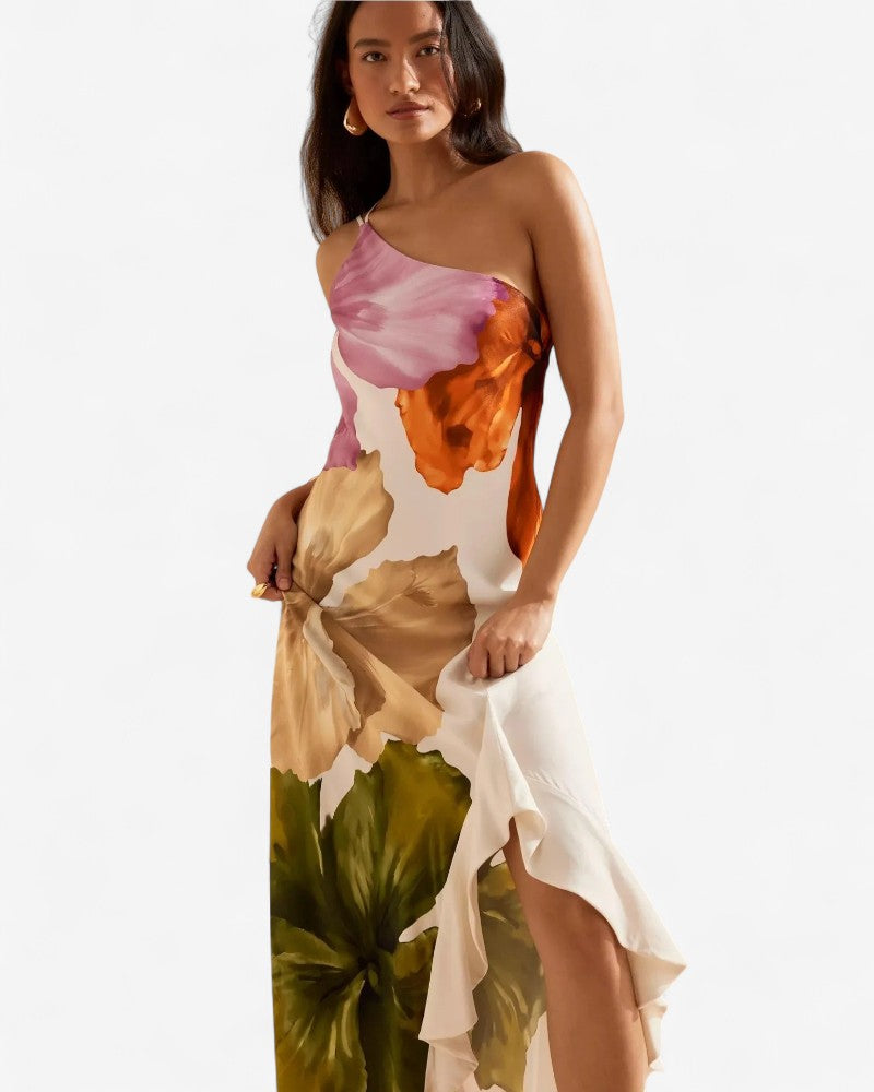 MERIVIA | ONE-SHOULDER DRESS