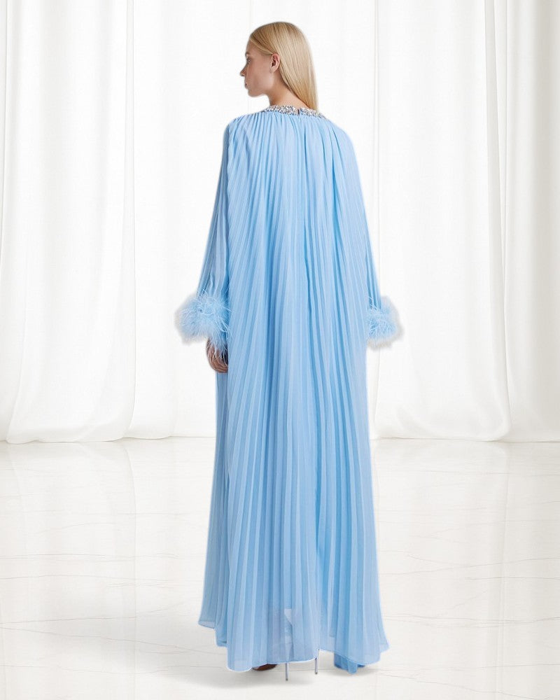 VARELLA | CRYSTAL NECKLINE DRESS