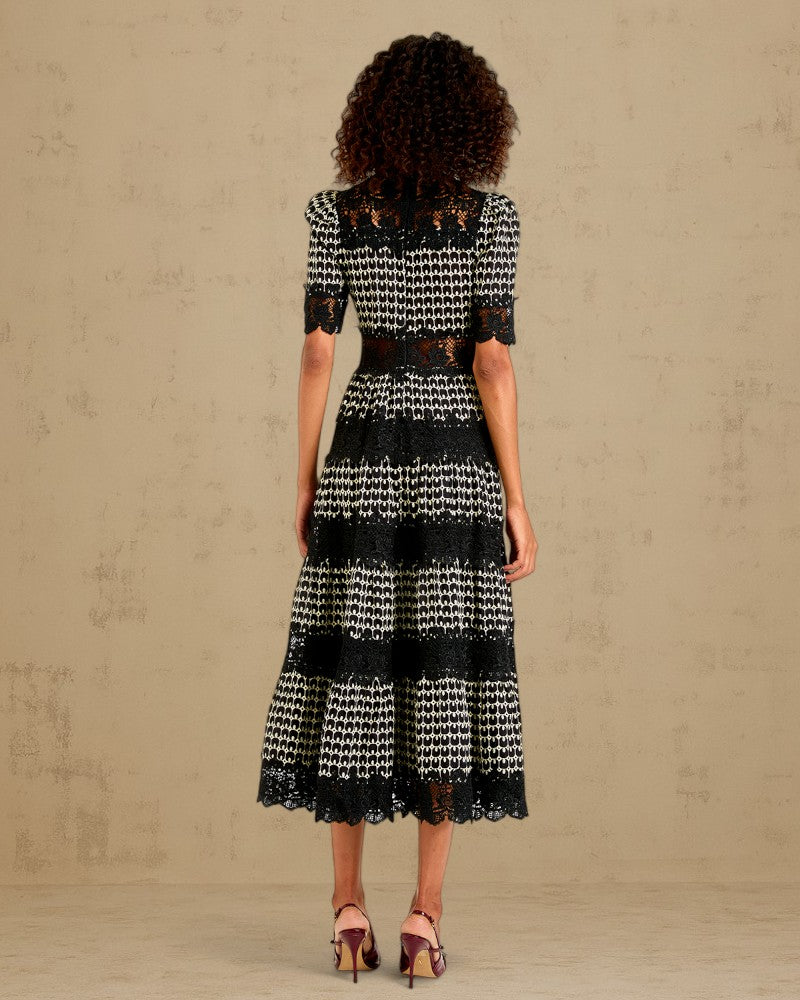 AMAREYA | SCALLOPED LACE DRESS