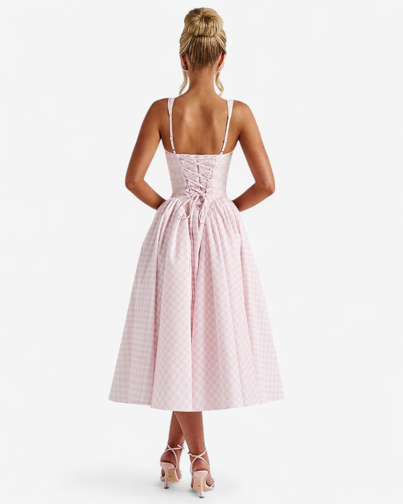 MONDEA | STRUCTURED GINGHAM DRESS