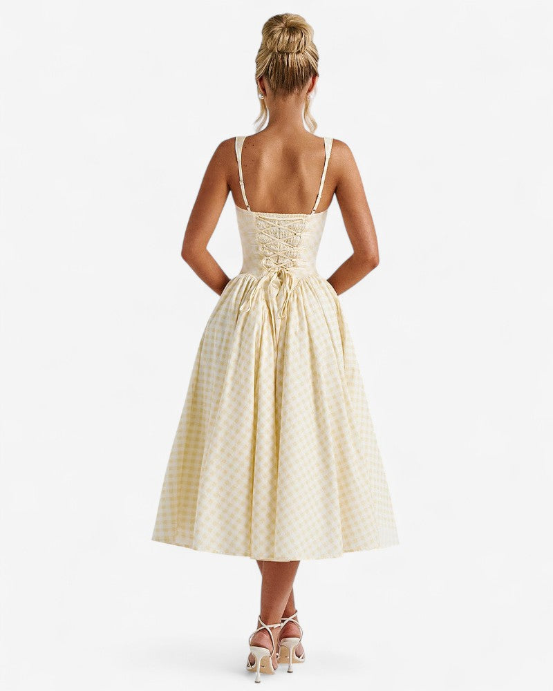 MONDEA | STRUCTURED GINGHAM DRESS