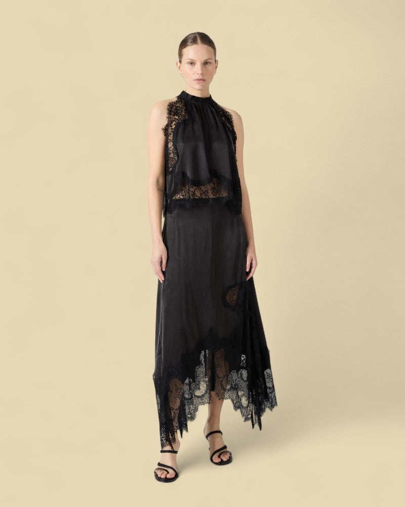 MARÉLLE | SHEER LACE HALTER SET
