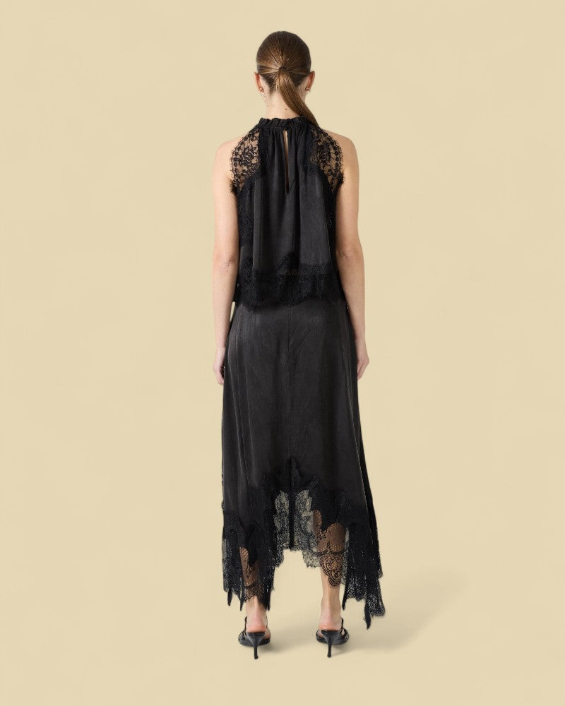 MARÉLLE | SHEER LACE HALTER SET