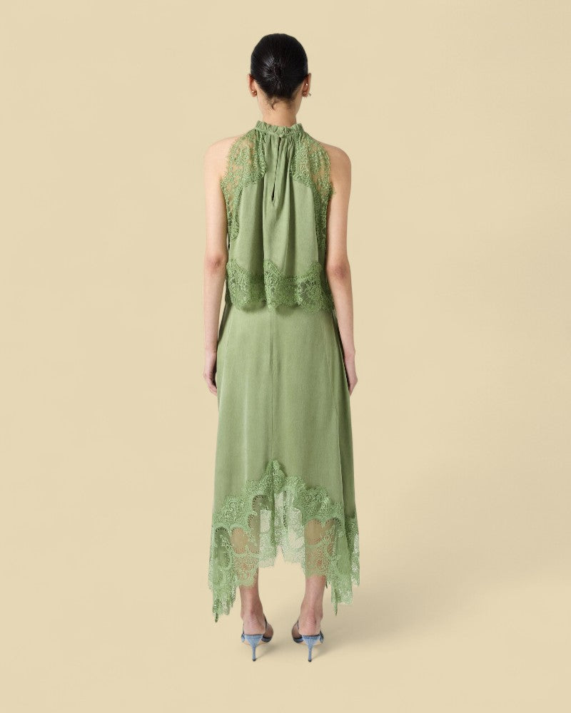 MARÉLLE | SHEER LACE HALTER SET