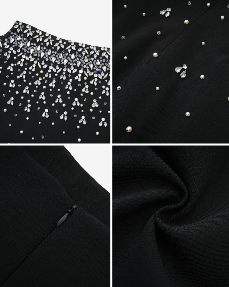 LYS | EMBELLISHED STRAPLESS DRESS