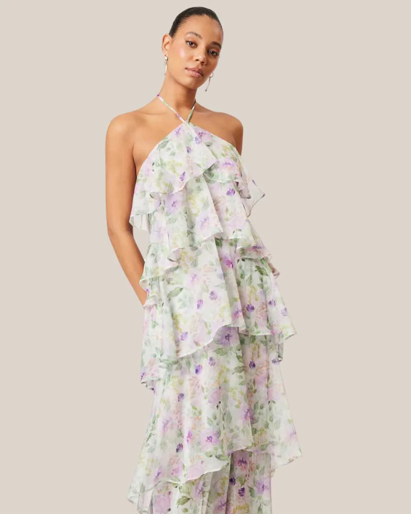 FLORIANNE | LAYERED BACKLESS DRESS