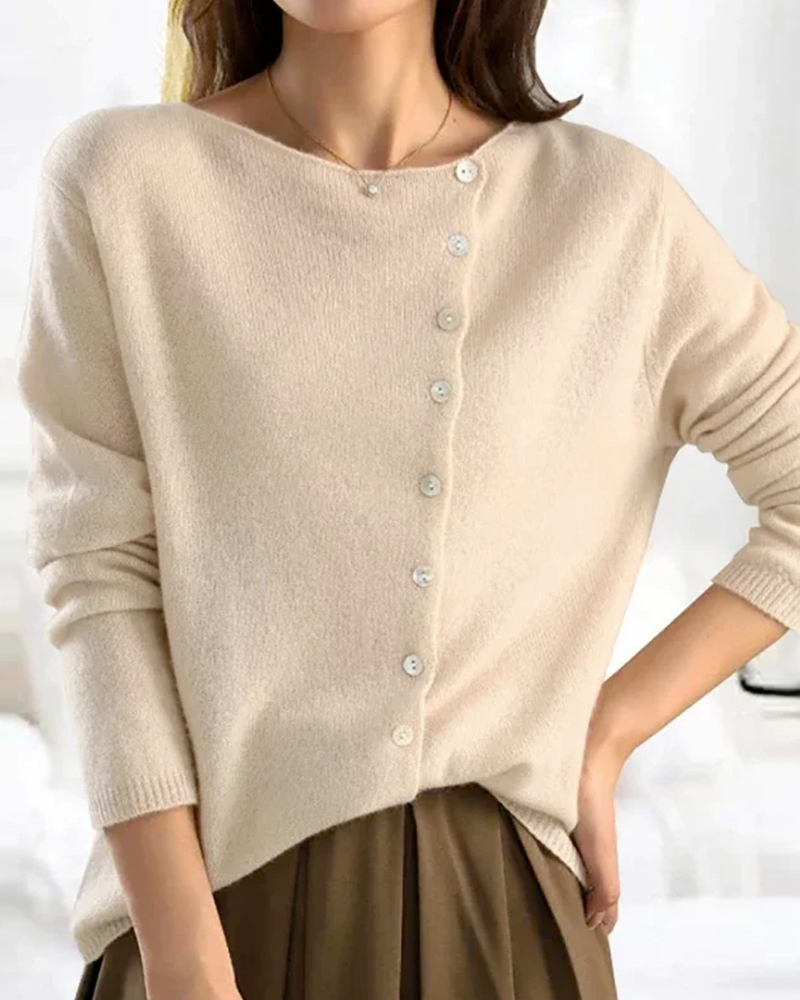 LUNAH | ASYMMETRIC COZY KNIT