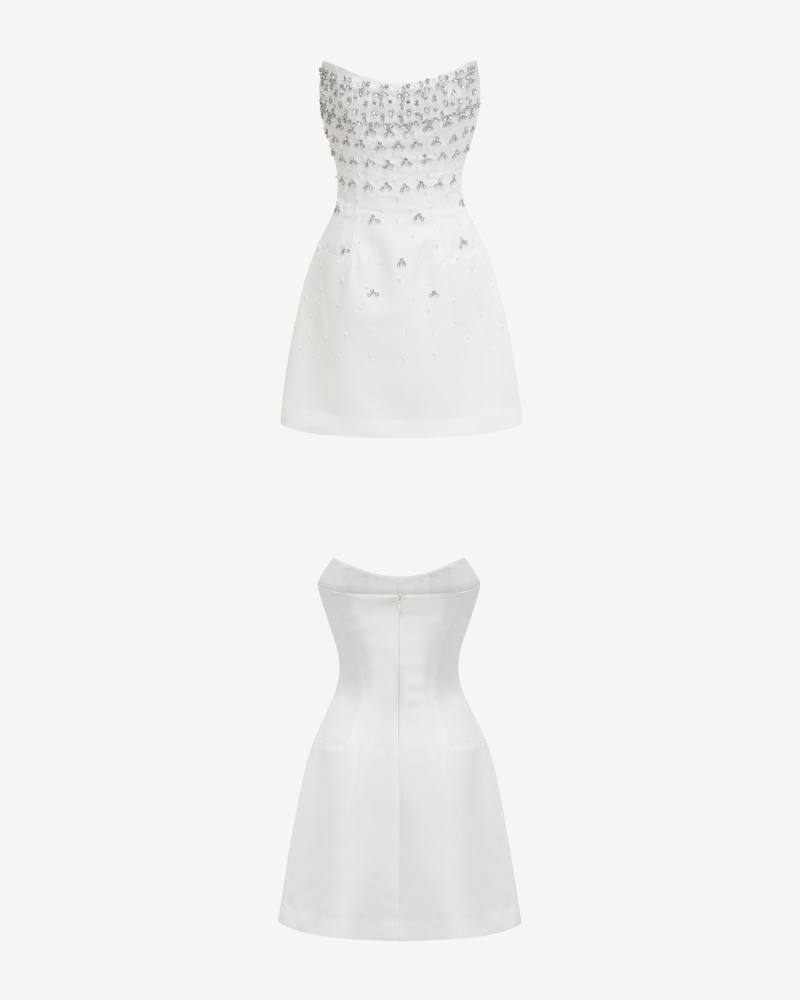 LYS | EMBELLISHED STRAPLESS DRESS