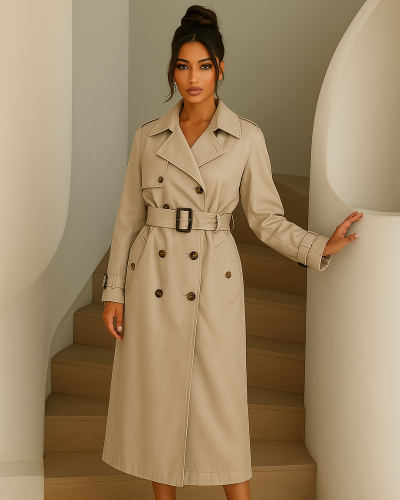 DELVINA | CLASSIC BEIGE TRENCH