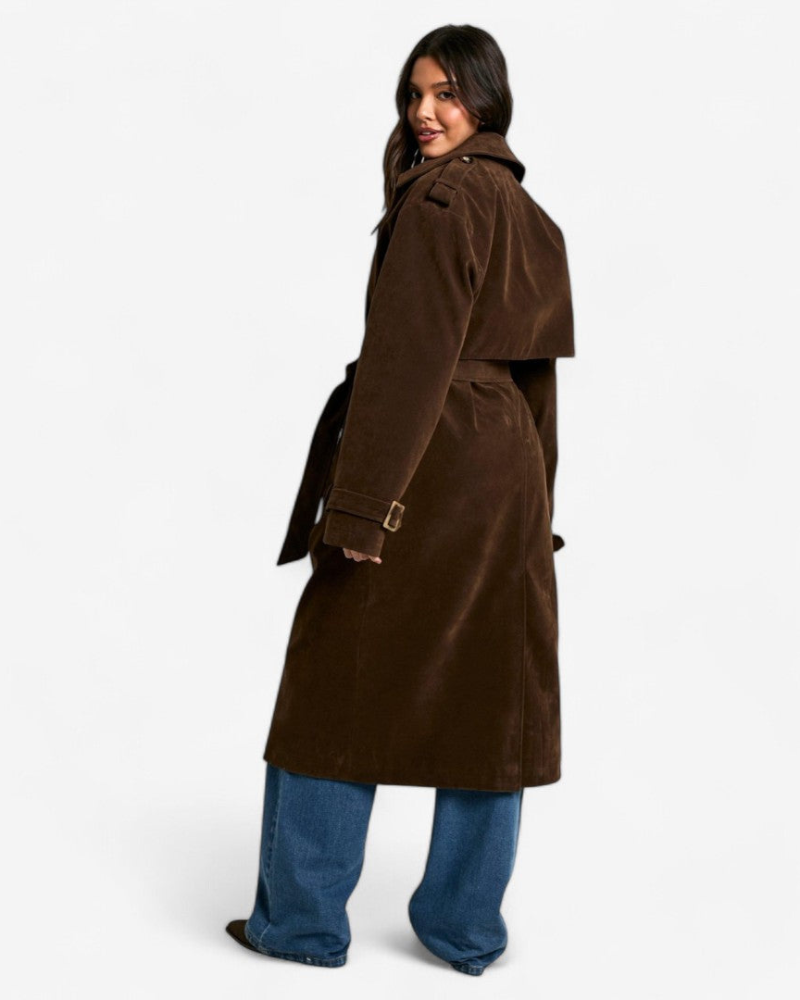 MOLLY | SUÈDE TRENCHCOAT