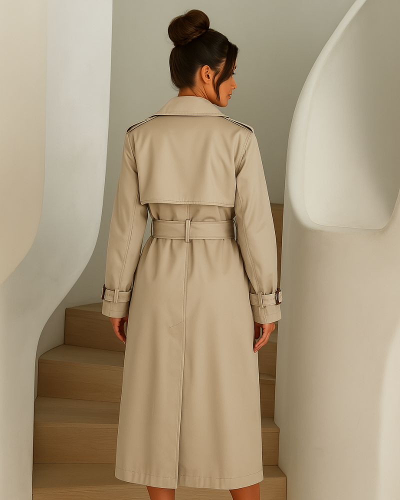 DELVINA | CLASSIC BEIGE TRENCH