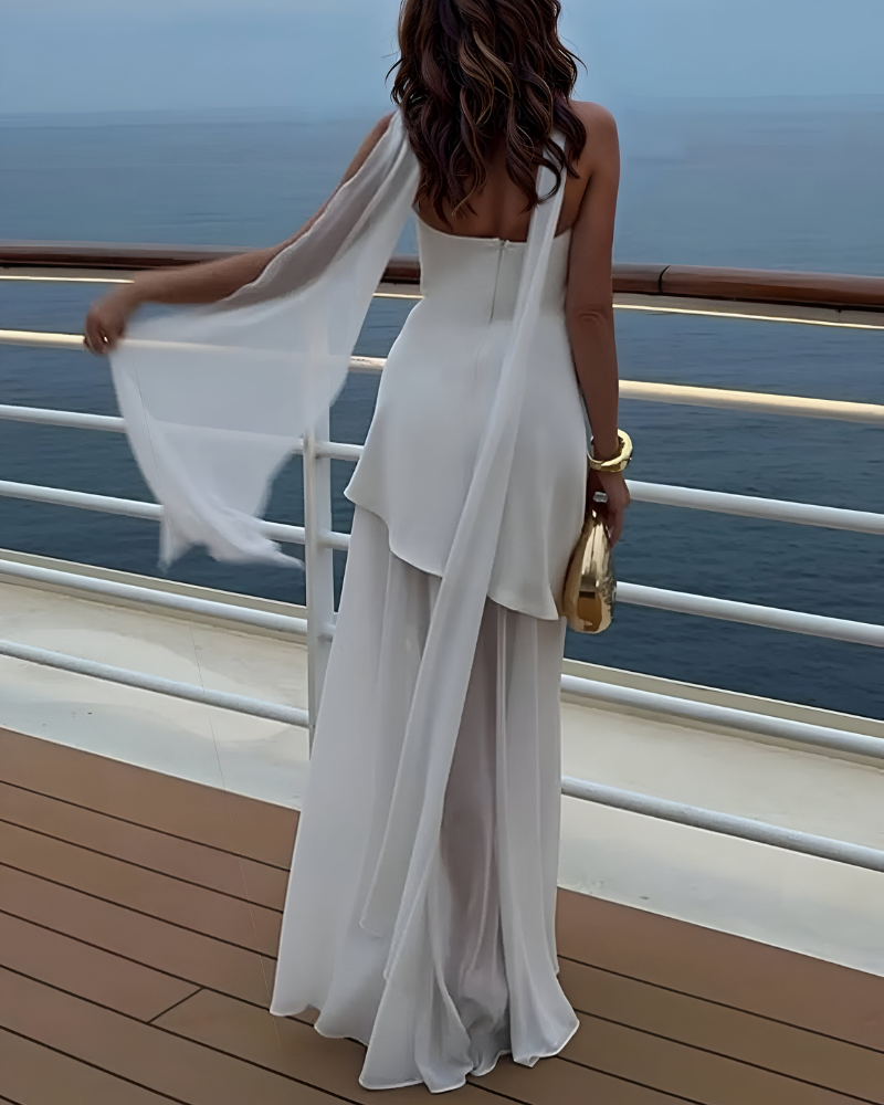 VÉLARÉ | DRAPED TULLE DRESS