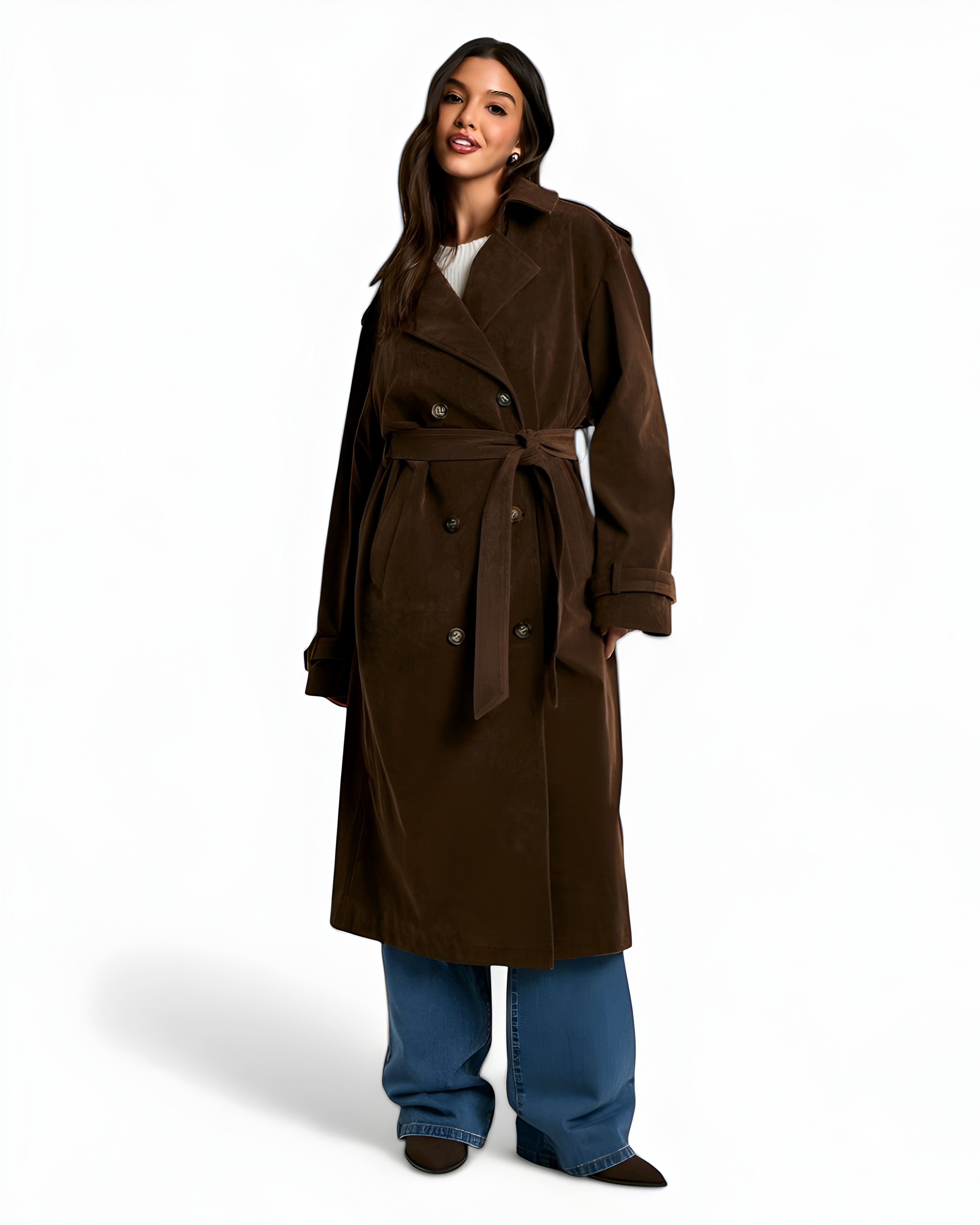 MOLLY | SUÈDE TRENCHCOAT