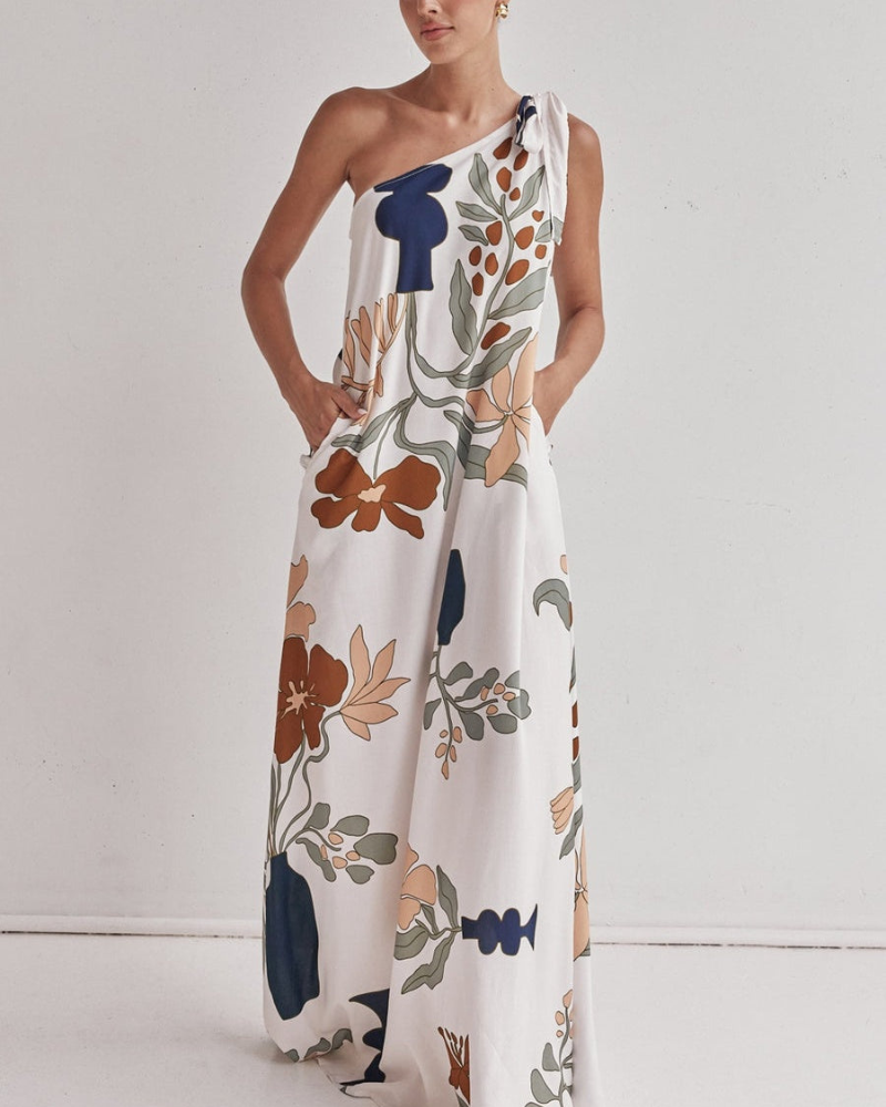 LOUVIÈRE | ONE-SHOULDER DRESS
