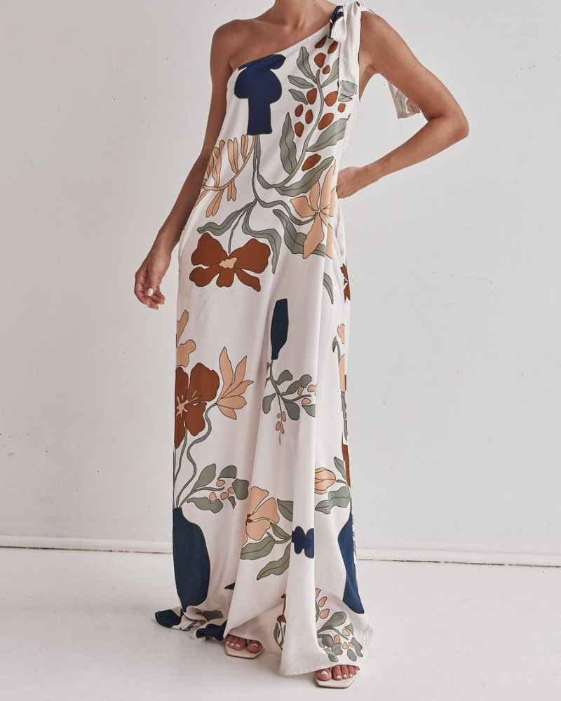 LOUVIÈRE | ONE-SHOULDER DRESS