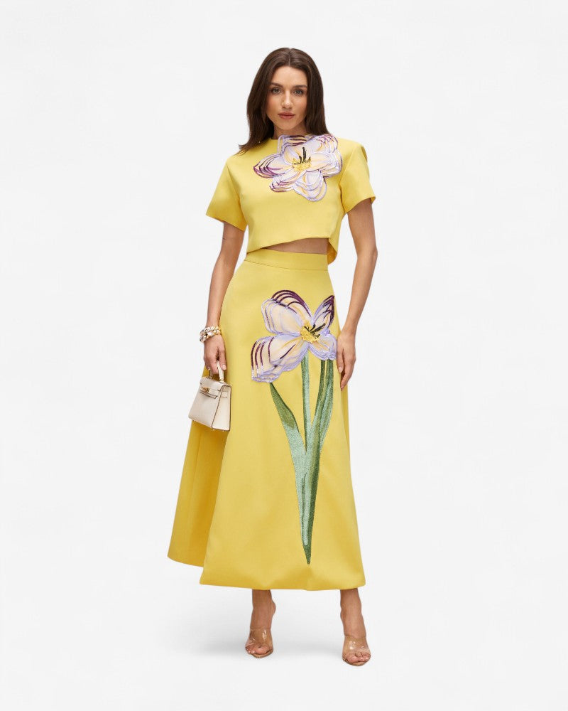 FLORENZA | 3D TOP & SKIRT SET