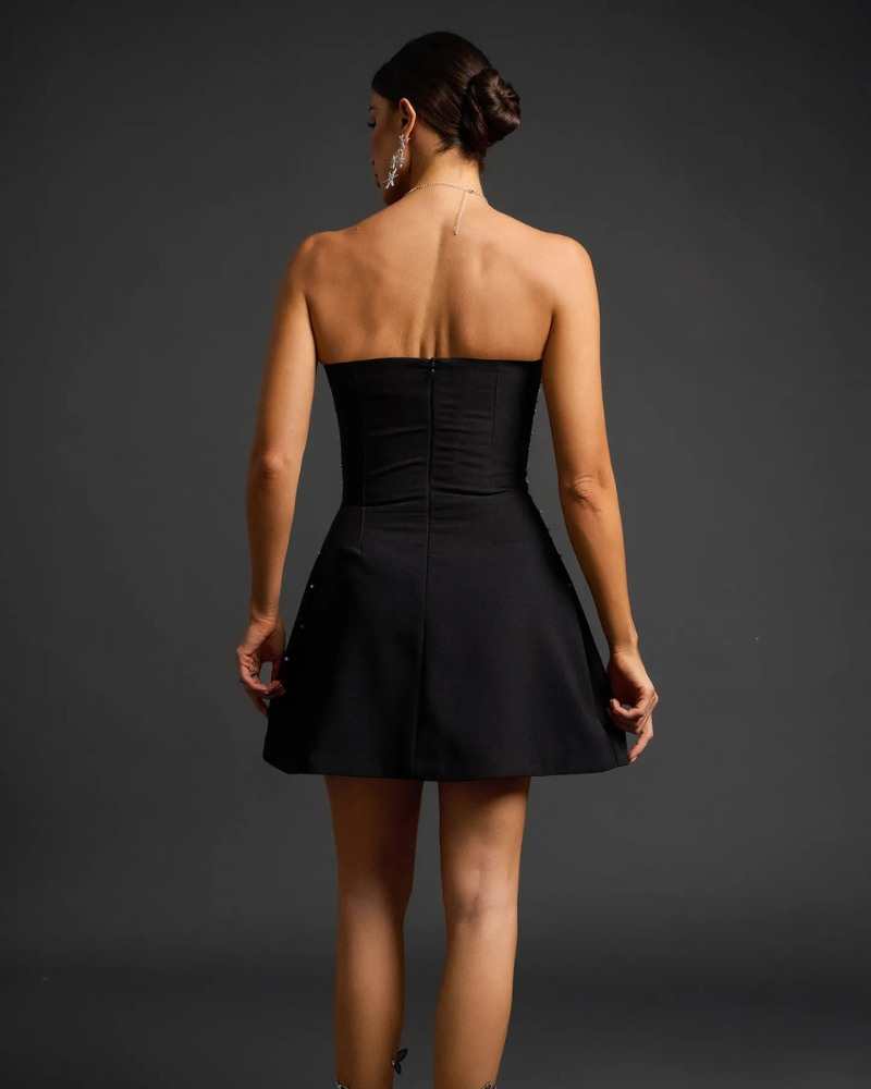 LYS | EMBELLISHED STRAPLESS DRESS