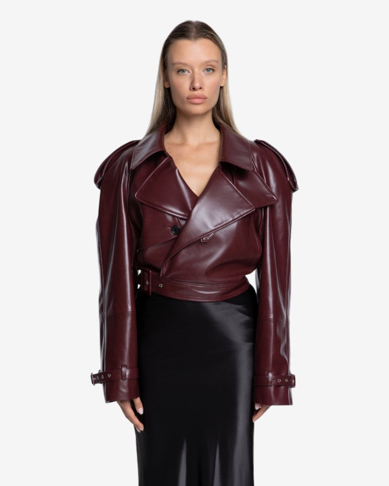 LINA | BURGUNDY JACKET