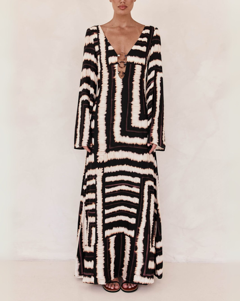 VIRELLE | RING-DETAIL DRESS