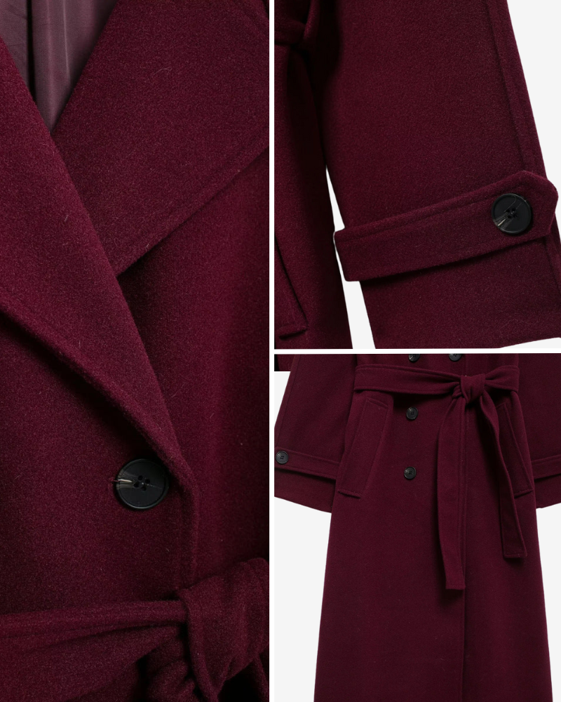 LUA | BURGUNDY TRENCHCOAT