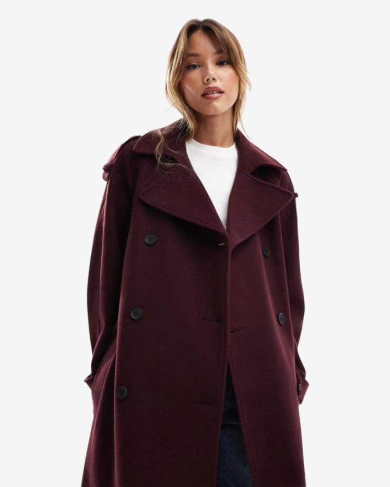 LUA | BURGUNDY TRENCHCOAT