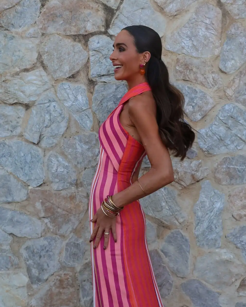 ISANNA | HALTER CROSS-NECK DRESS