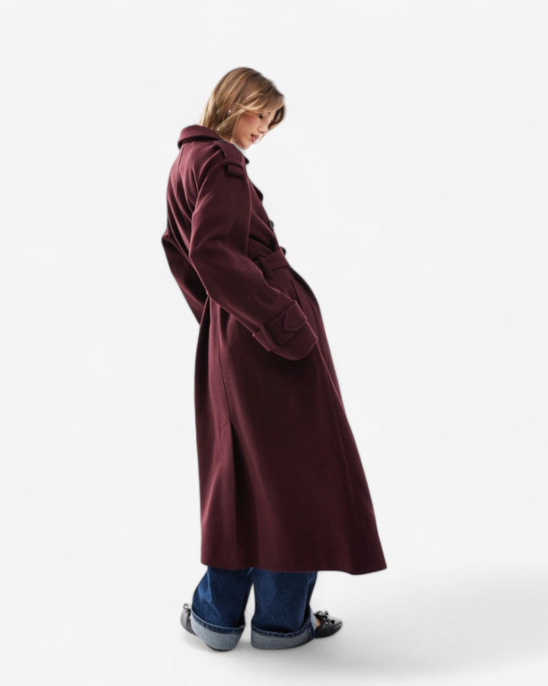 LUA | BURGUNDY TRENCHCOAT