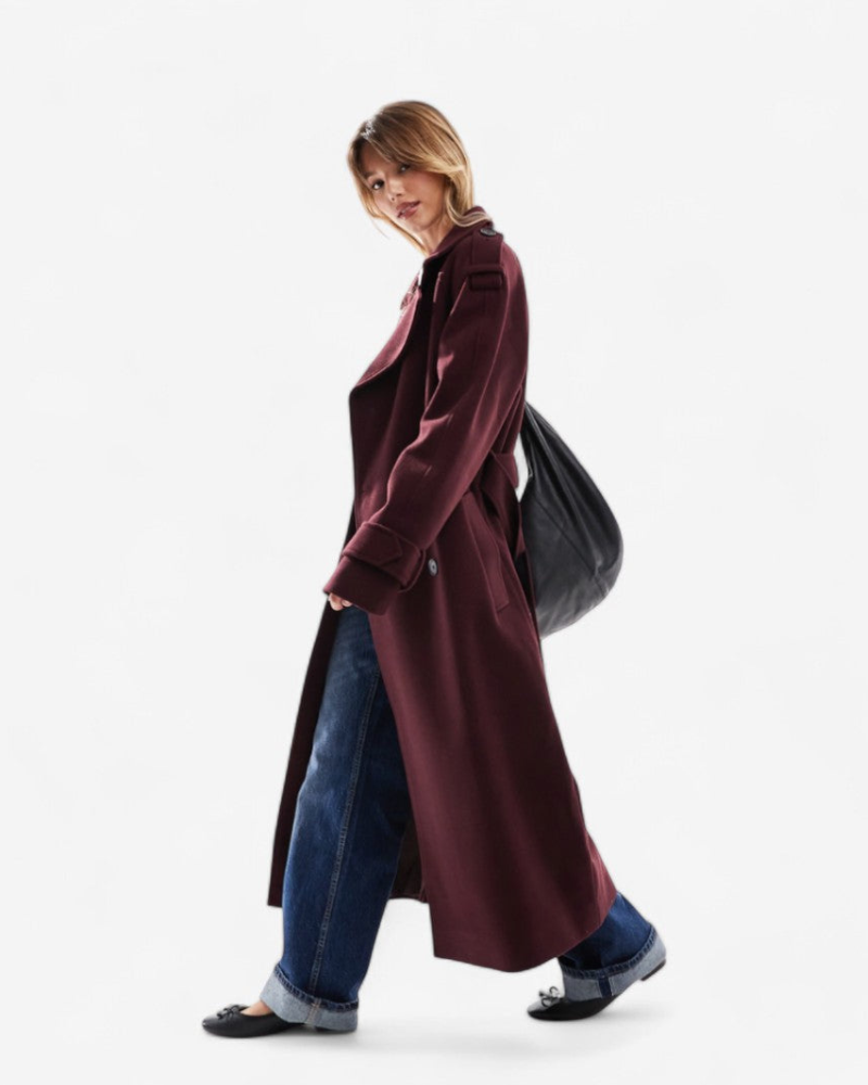 LUA | BURGUNDY TRENCHCOAT