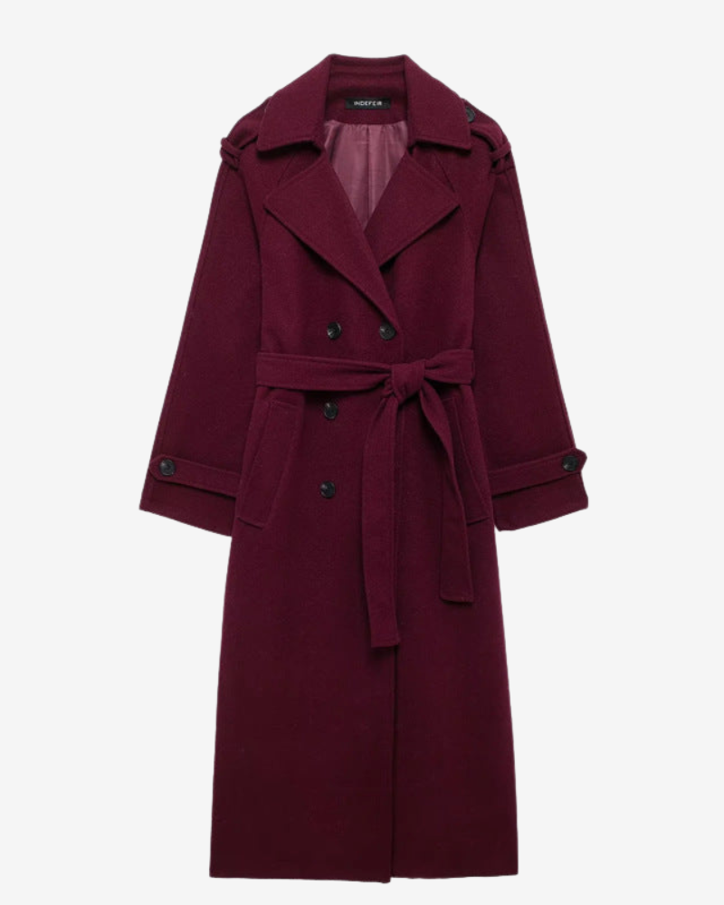 LUA | BURGUNDY TRENCHCOAT