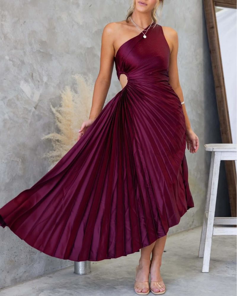 AURELIA | ONE-SHOULDER CUT-OUT DRESS