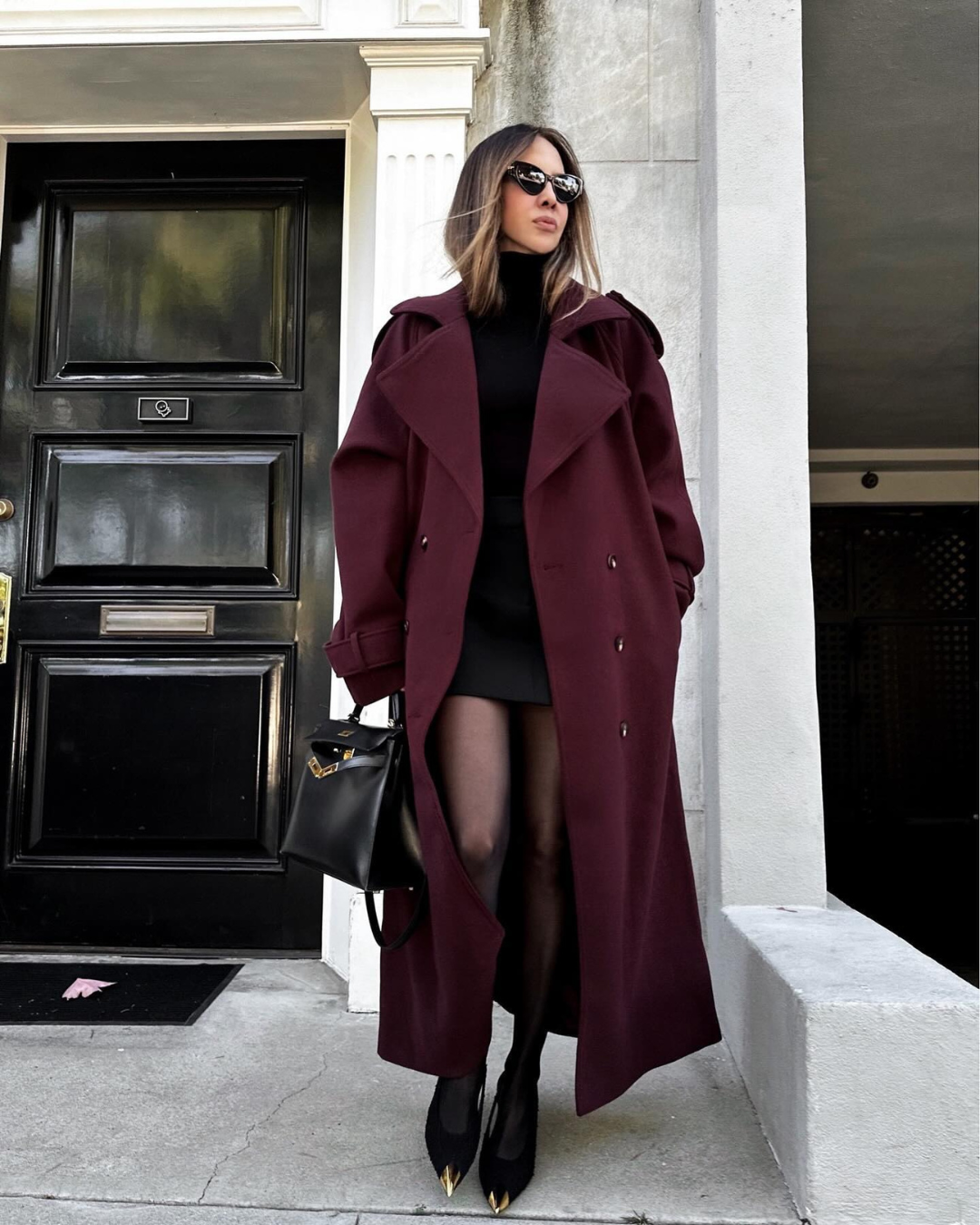LUA | BURGUNDY TRENCHCOAT