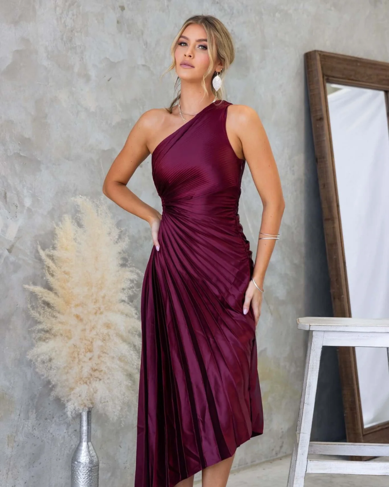AURELIA | ONE-SHOULDER CUT-OUT DRESS