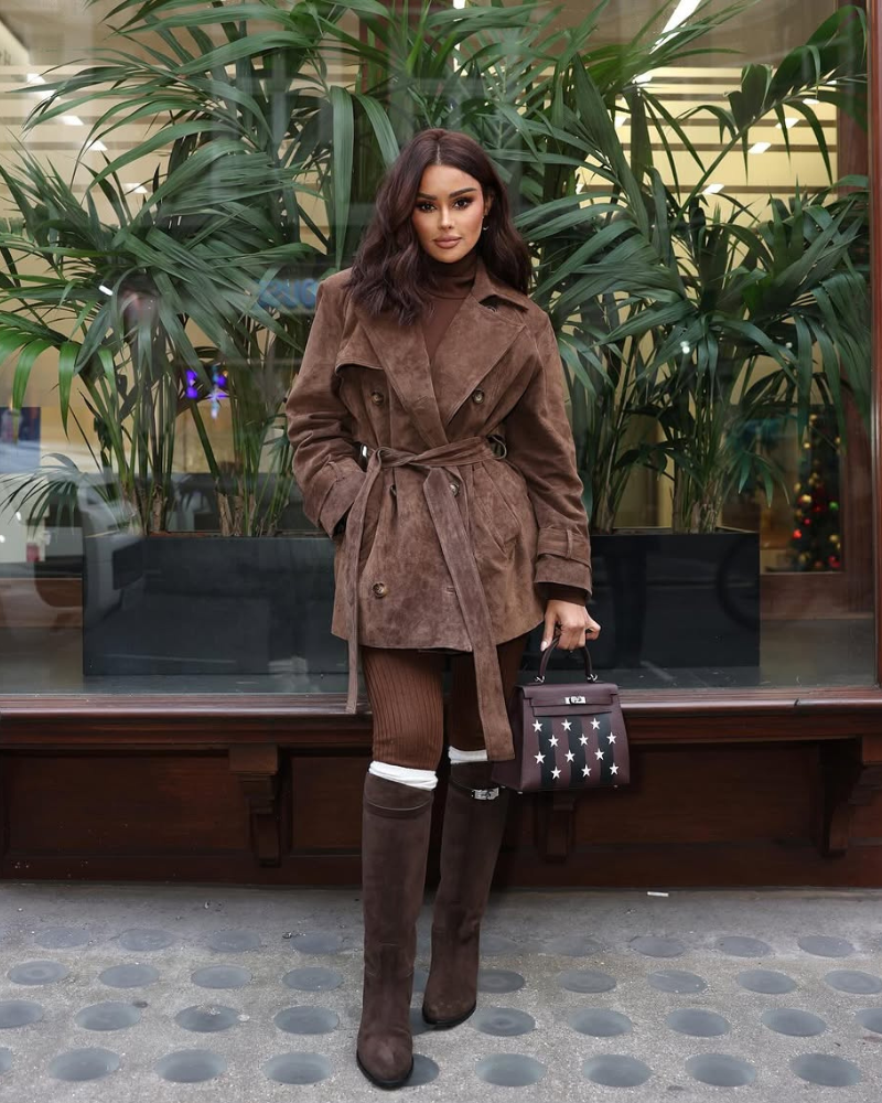 SORRAH | SHORT WRAP TRENCHCOAT