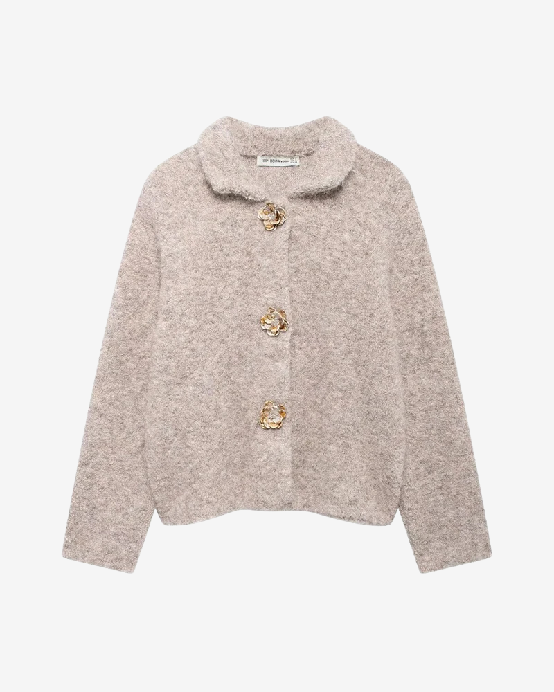 MAELI | FLORAL RESIN CARDIGAN