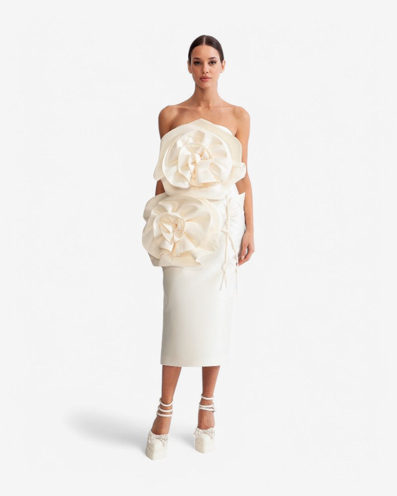 IVOIRÉ | SCULPTED BLOOM DRESS